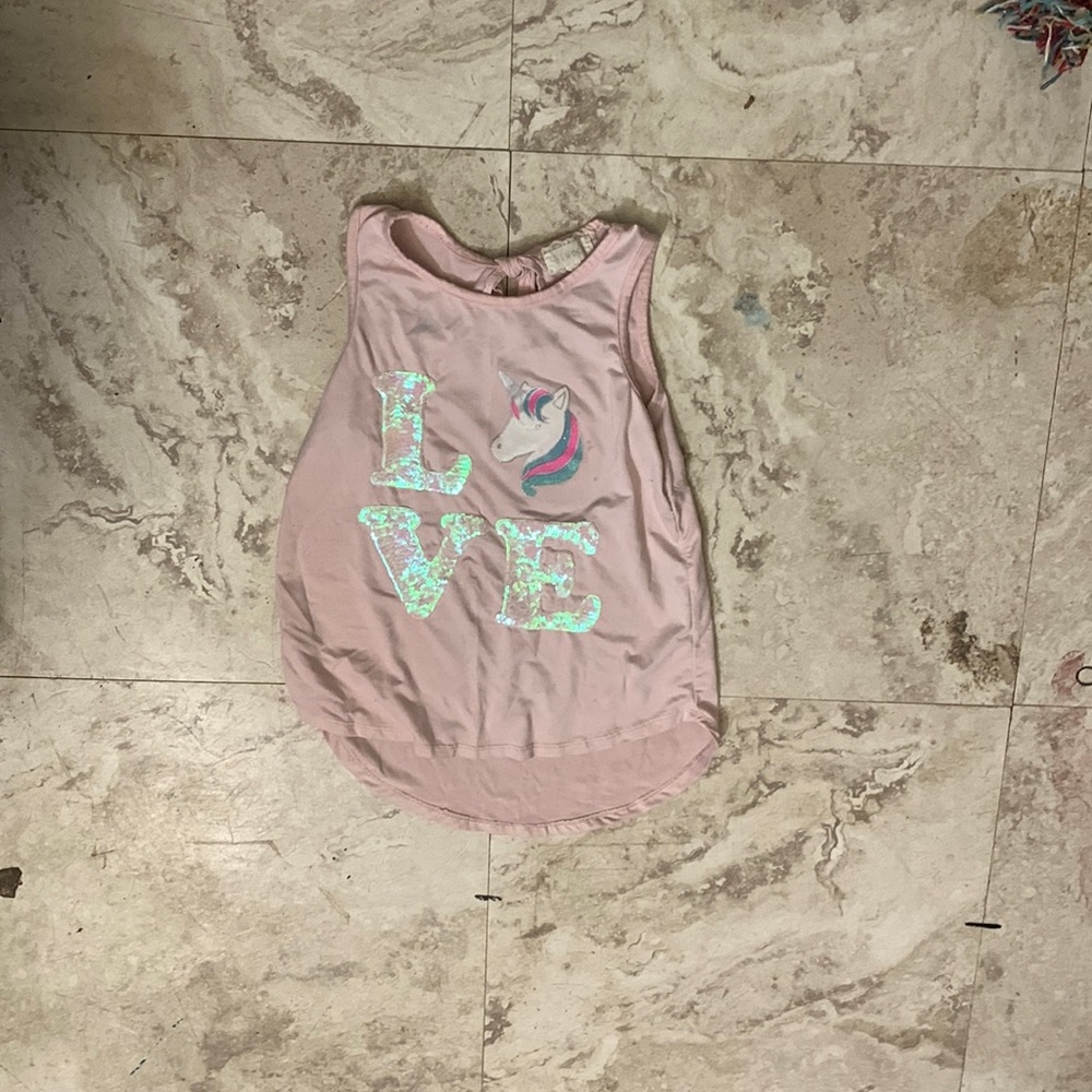 Unicorn love tank top